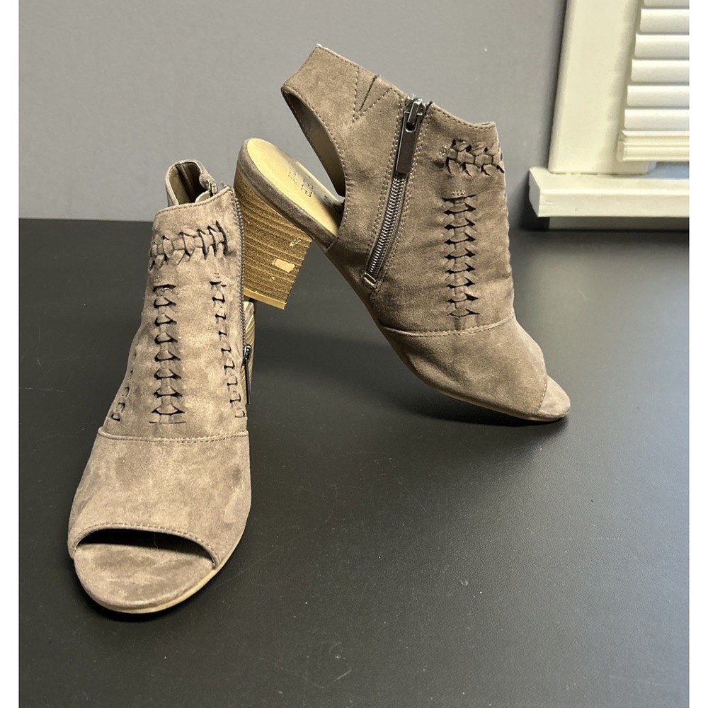 Sonoma Women's 8.5 Kohls HonorIamushroom‎ Open Toe Block Heel Mule Zipper Boho